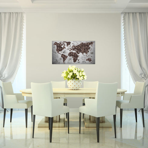 Wandbilder Wohnzimmer XXL Küche Kaffee Moderne Bilder Weltkarte